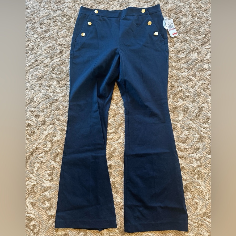 Michael Kors Navy Blue Sailor Pants (Size 12)(NWT)